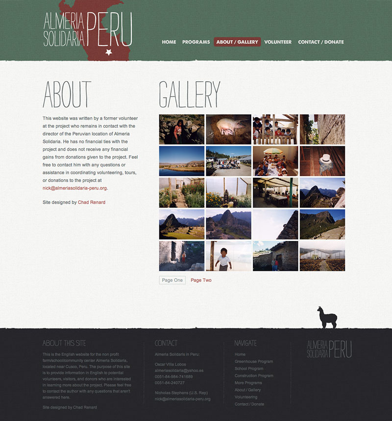 Almeria Solidaria Peru Gallery Page