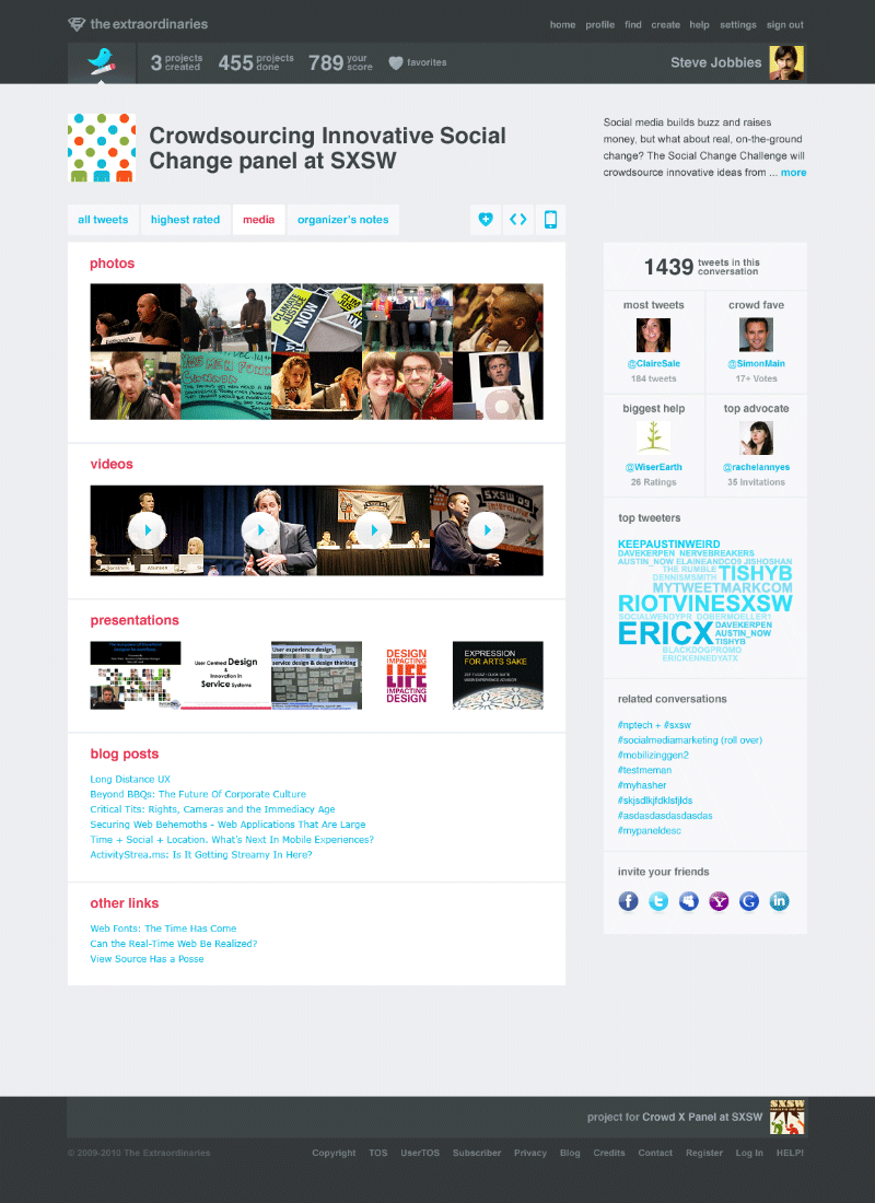 Extraordinaries Tweet Notes