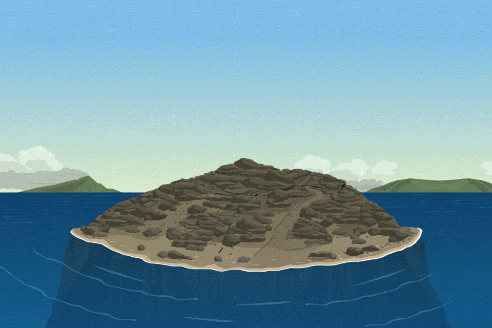 Island customization timelapse