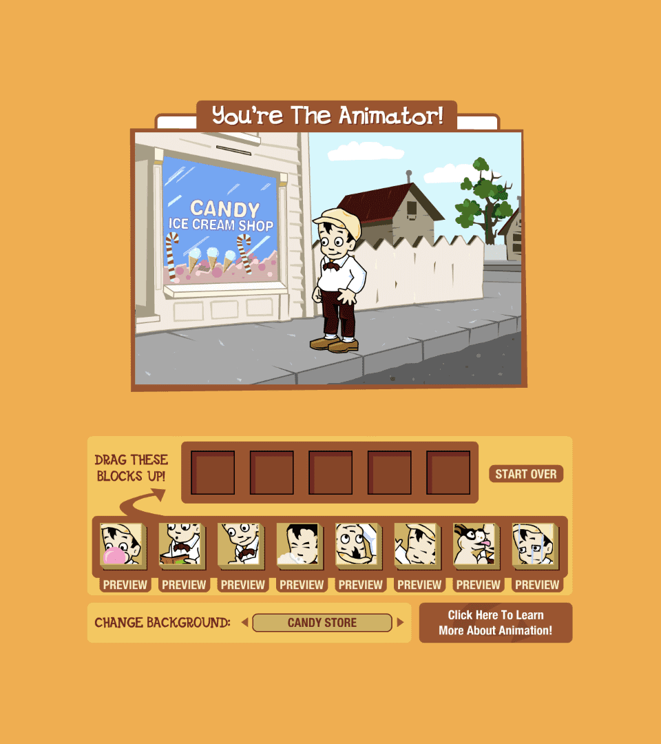 Library of Congress You're The Animator interface