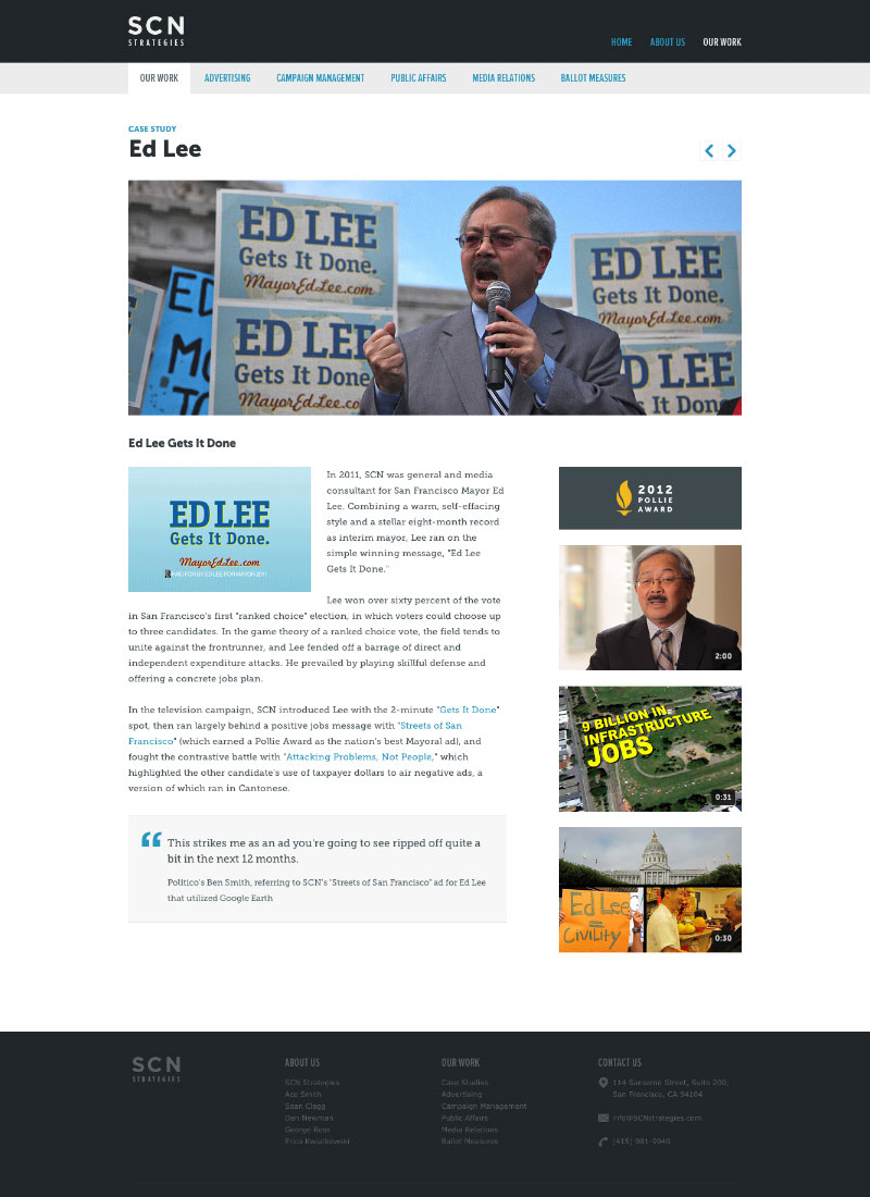 SCN Strategies: Case Study