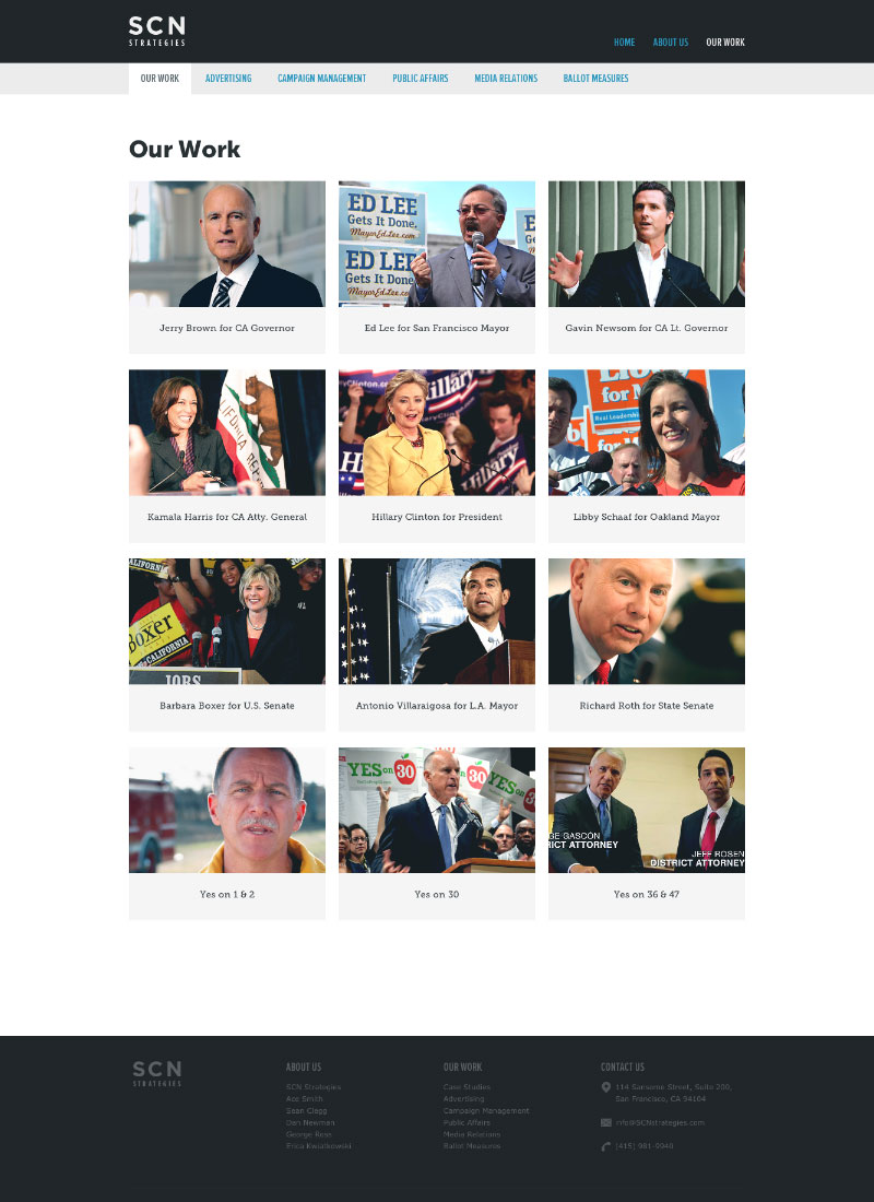 SCN Strategies: Our Work