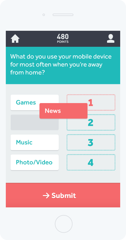 Sparked mobile application screen 2