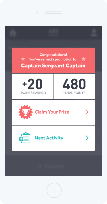 Sparked mobile application screen 3