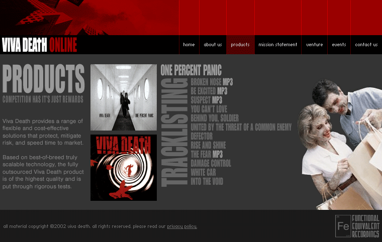 Viva Death Products (Releases) Page